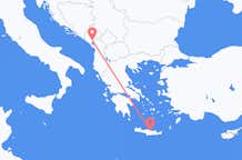 Flyg från Heraklion till Podgorica