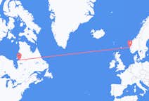 出发地 加拿大库朱瓦拉皮克目的地 挪威卑爾根的航班