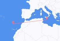 Flyrejser fra Valletta, Malta til Funchal, Portugal