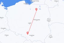 Flyreiser fra Szczytno, Polen til Katowice, Polen