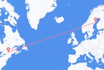 Loty z Montreal w Kanadzie do Umeå w Szwecji