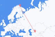 Flyg från Urgentj, Uzbekistan till Kirkenes, Norge
