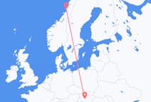 Flyrejser fra Brønnøysund, Norge til Budapest, Ungarn