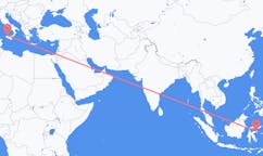 Flyreiser fra Luwuk, Indonesia til Palermo, Italia