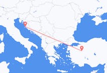 Flüge von Zadar, Kroatien nach Kütahya, die Türkei