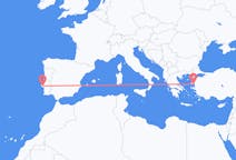 Vols de Mytilène, Grèce pour Lisbonne, portugal