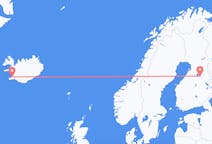Flights from Reykjavik, Iceland to Kajaani, Finland