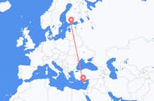 Vluchten van Paphos, Cyprus naar Tallinn, Estland