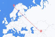 出发地 塔吉克斯坦杜尚别目的地 挪威莱克内斯的航班