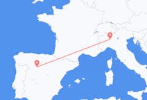 Flyg från Valladolid, Spanien till Milano, Italien