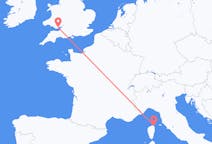 Loty z Bastia, Francja do Cardiff, Walia