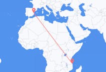 Flights from Mtwara, Tanzania to Valencia, Spain