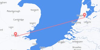 Flyrejser fra Storbritannien til Holland