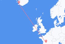 Vluchten van Brive-la-Gaillarde, Frankrijk naar Reykjavík, IJsland