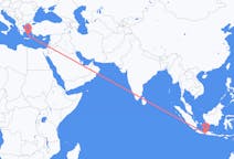 Flights from Yogyakarta City, Indonesia to Santorini, Greece