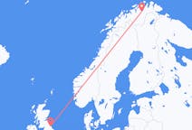 Flyreiser fra Lakselv, Norge til Newcastle upon Tyne, England