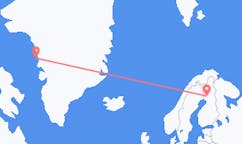 Vluchten van Upernavik naar Rovaniemi