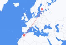 出发地 摩洛哥出发地 扎戈拉目的地 芬兰赫尔辛基的航班