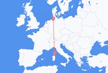 Flyreiser fra Olbia, Italia til Bremen, Tyskland