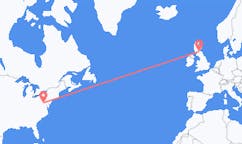 Flyreiser fra Hagerstown, USA til Edinburgh, Skottland