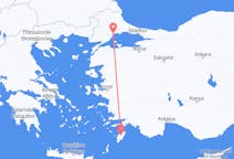 Fly fra Tekirdağ til Rhodes