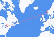 Flights from Toronto to Bergen