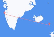出发地 法罗群岛出发地 索尔瓦古尔目的地 格陵兰西西缪特的航班