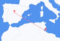 出发地 突尼斯出发地 杰尔巴岛目的地 西班牙马德里的航班