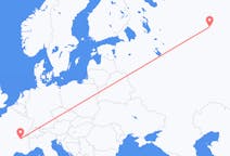 Flights from Syktyvkar, Russia to Lyon, France