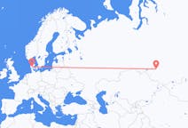 Flights from Novosibirsk, Russia to Billund, Denmark