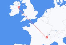 Flyreiser fra Grenoble, Frankrike til Dublin, Irland
