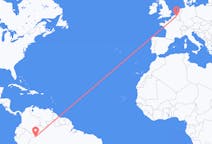 Flyreiser fra Leticia, Amazonas, Colombia til Brussel, Belgia