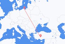Loty z Konya, Turcja do Gdańska, Polska