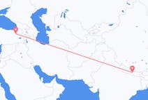 Flyg från Katmandu, Nepal till Erzurum, Turkiet