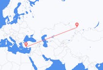 Flights from Gorno-Altaysk, Russia to Antalya, Turkey