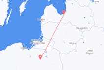 Flyrejser fra Szczytno, Polen til Riga, Letland