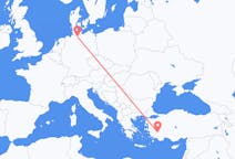 Vluchten van Hamburg, Duitsland naar Denizli, Turkije