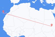 出发地 苏丹出发地 喀土穆目的地 西班牙特内里费岛的航班