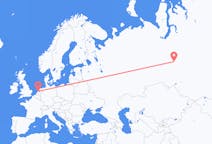 Fly fra Nizjnevartovsk til Amsterdam