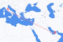 来自阿拉伯联合酋长国出发地 阿布扎比目的地 意大利罗马的航班