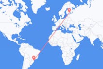 Flyrejser fra Joinville, Brasilien til Lappeenranta, Finland