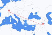 Flights from Erbil, Iraq to Bern, Switzerland