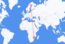 Flyreiser fra Maputo, Mosambik til Karleby, Finland
