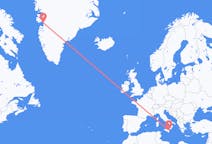 Flyreiser fra Ilulissat, Grønland til Catania, Italia