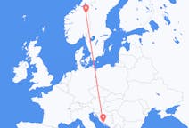 Flights from Røros, Norway to Split, Croatia