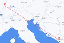 Flights from Basel, Switzerland to Podgorica, Montenegro