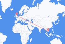 Flyreiser fra Ho Chi Minh-byen, Vietnam til Durham, England, England