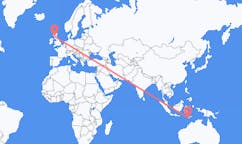 Flyg från Kupang, Indonesien till Glasgow, Skottland