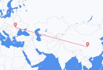 Flyrejser fra Mianyang, Kina til Suceava, Rumænien