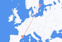 出发地 瑞典出发地 斯德哥尔摩目的地 西班牙巴塞罗那的航班